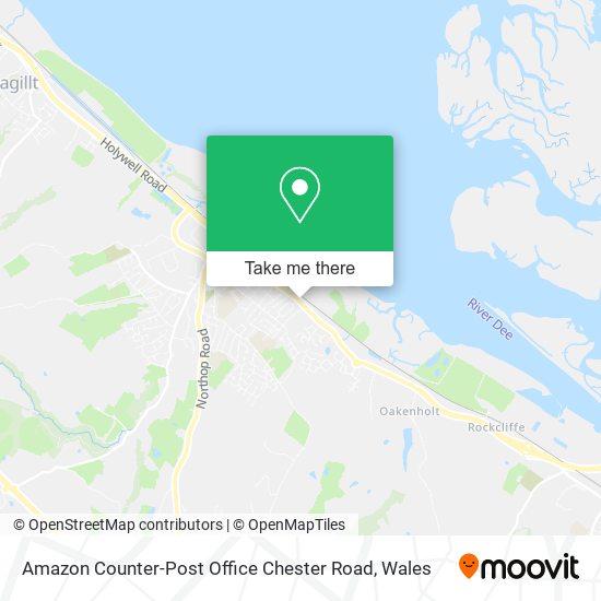 Amazon Counter-Post Office Chester Road map