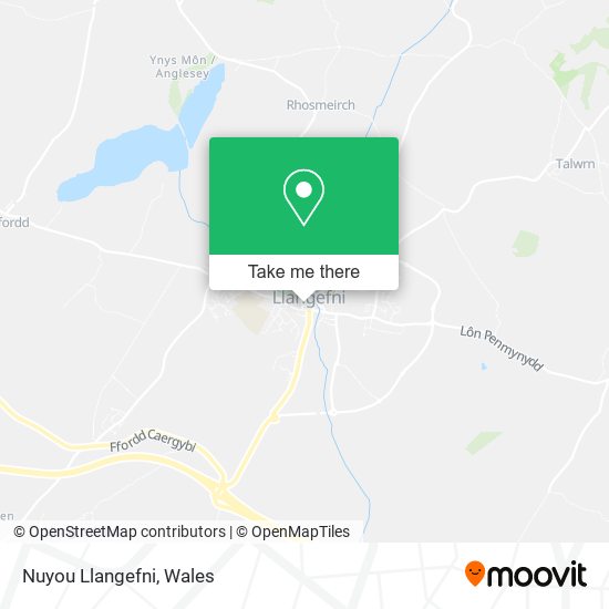 Nuyou Llangefni map