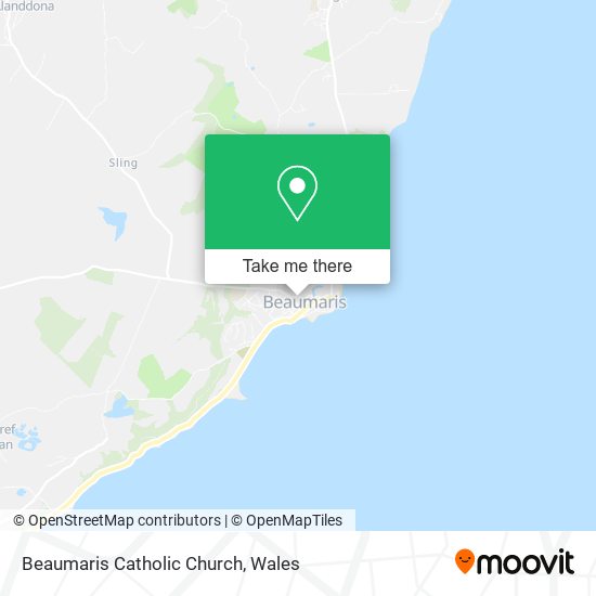 Beaumaris Catholic Church map
