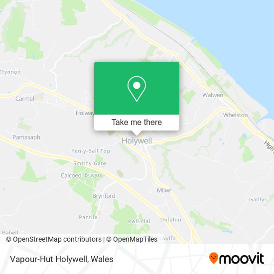 Vapour-Hut Holywell map