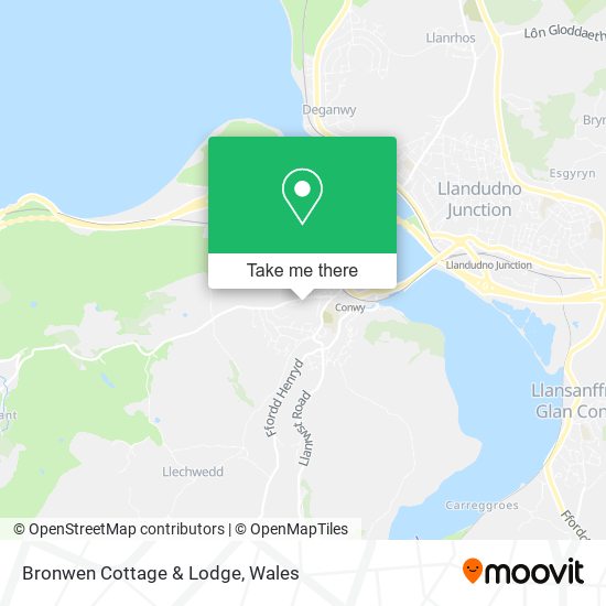 Bronwen Cottage & Lodge map