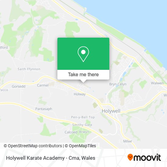 Holywell Karate Academy - Cma map