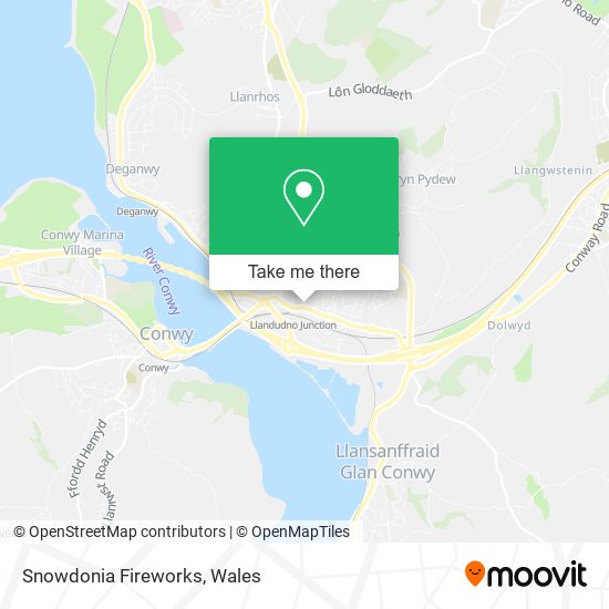 Snowdonia Fireworks map