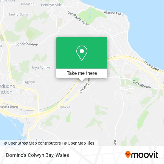 Domino's Colwyn Bay map