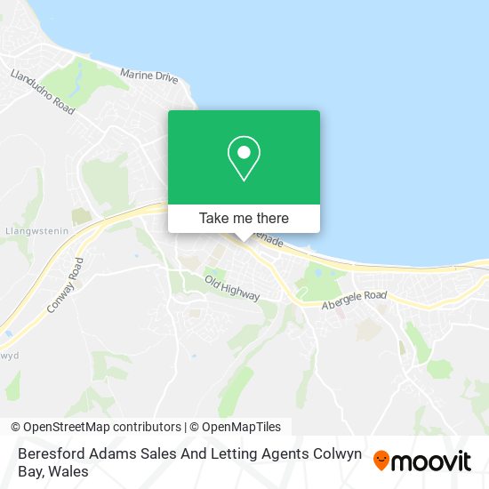 Beresford Adams Sales And Letting Agents Colwyn Bay map