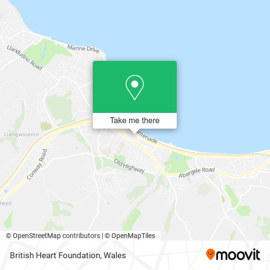 British Heart Foundation map