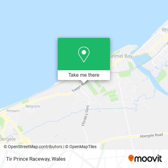 Tir Prince Raceway map