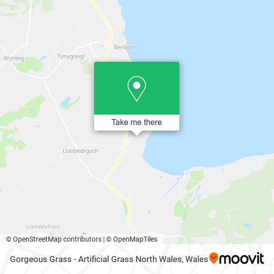Gorgeous Grass - Artificial Grass North Wales map