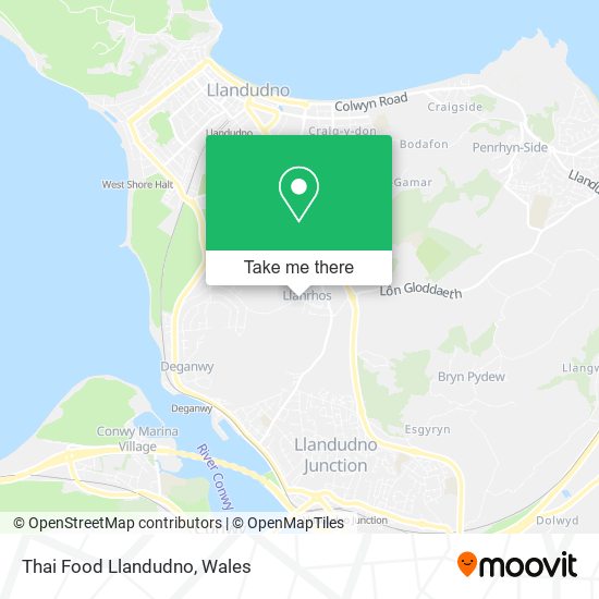 Thai Food Llandudno map