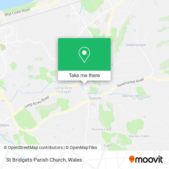 St Bridgets Parish Church map