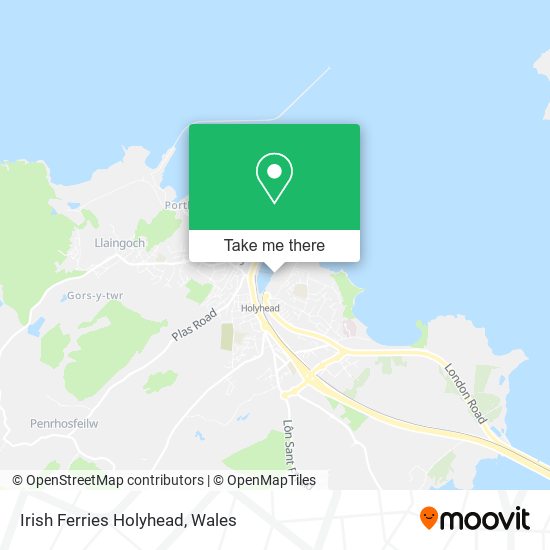 Irish Ferries Holyhead map