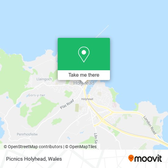 Picnics Holyhead map