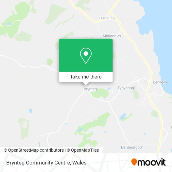Brynteg Community Centre map