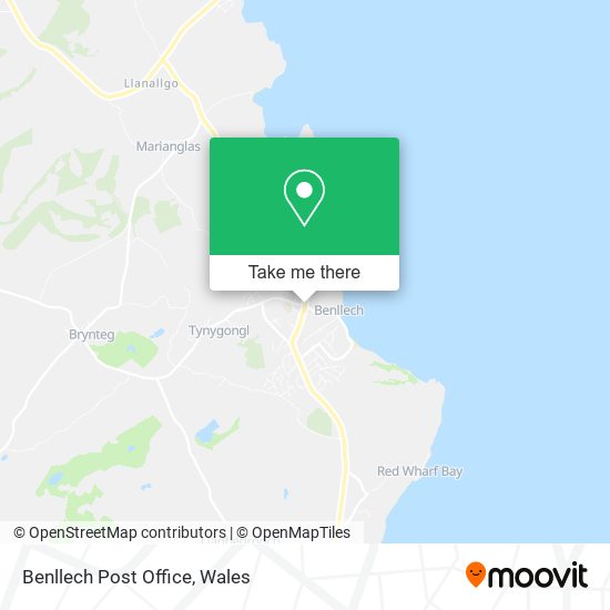 Benllech Post Office map