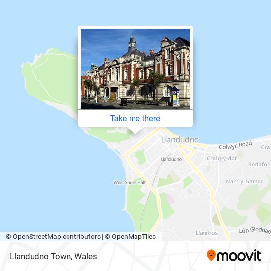 Llandudno Town map