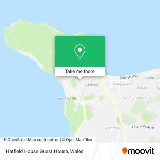 Hatfield House Guest House map