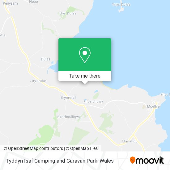 Tyddyn Isaf Camping and Caravan Park map