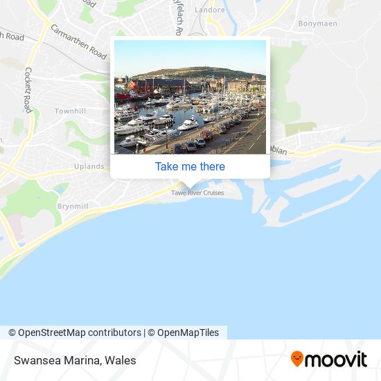 Swansea Marina map