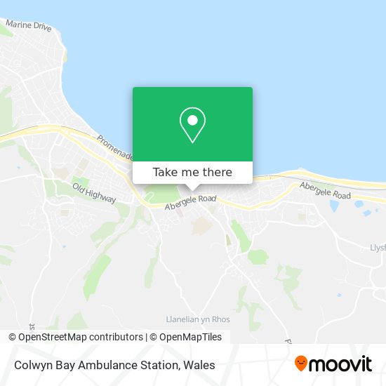 Colwyn Bay Ambulance Station map