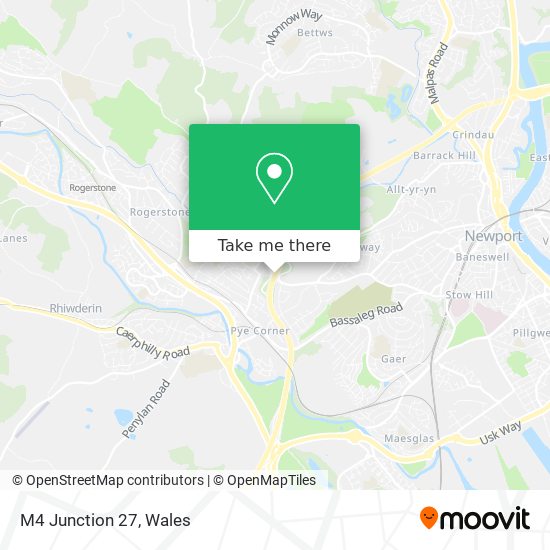 M4 Junction 27 map