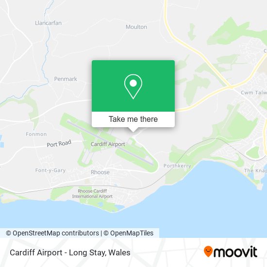 Cardiff Airport - Long Stay map