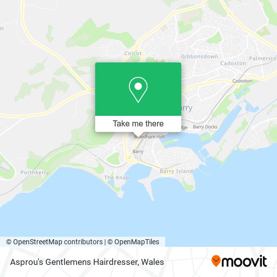Asprou's Gentlemens Hairdresser map
