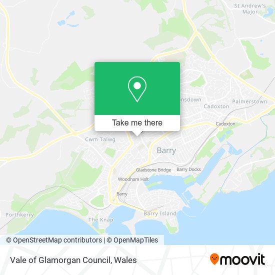 Vale of Glamorgan Council map