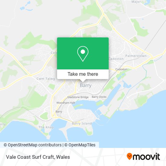 Vale Coast Surf Craft map