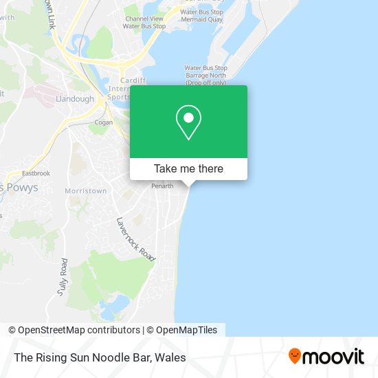 The Rising Sun Noodle Bar map