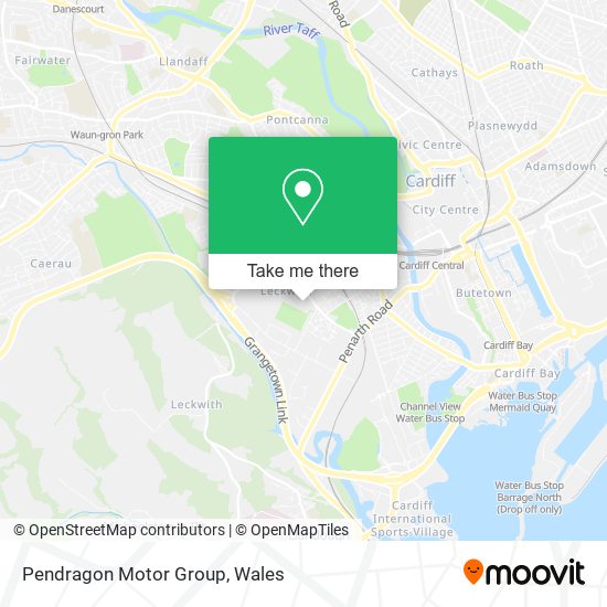 Pendragon Motor Group map