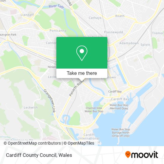 Cardiff County Council map