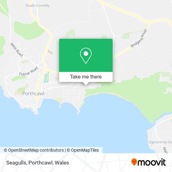 Seagulls, Porthcawl map