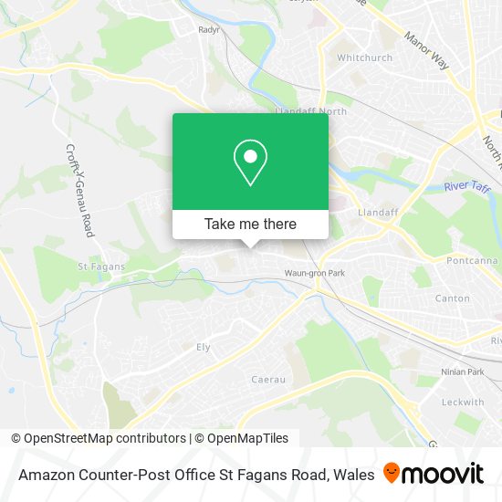 Amazon Counter-Post Office St Fagans Road map