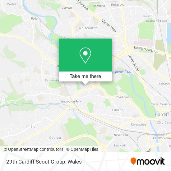 29th Cardiff Scout Group map