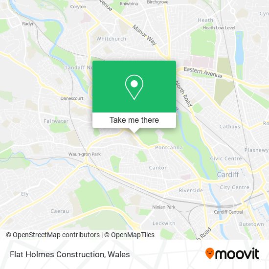 Flat Holmes Construction map