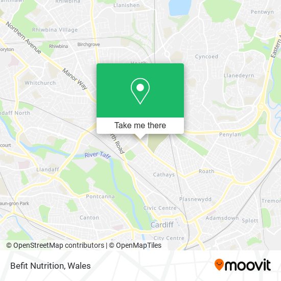 Befit Nutrition map