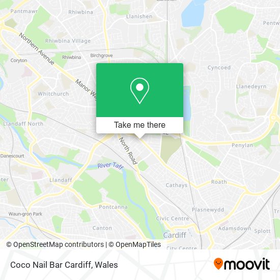 Coco Nail Bar Cardiff map