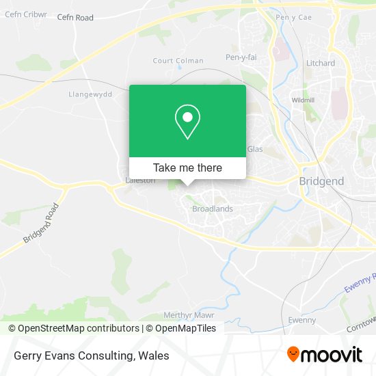 Gerry Evans Consulting map