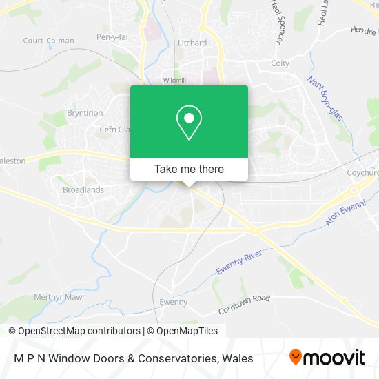 M P N Window Doors & Conservatories map