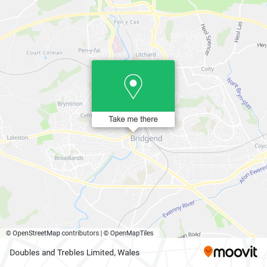 Doubles and Trebles Limited map