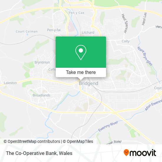 The Co-Operative Bank map