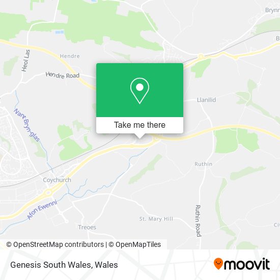 Genesis South Wales map