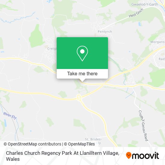 Charles Church Regency Park At Llanilltern Village map