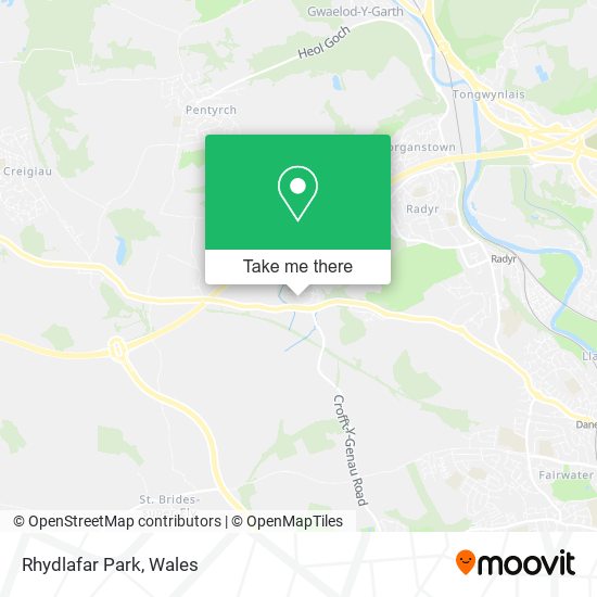 Rhydlafar Park map
