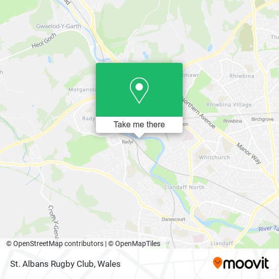 St. Albans Rugby Club map