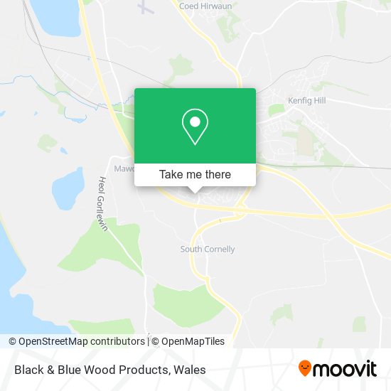 Black & Blue Wood Products map