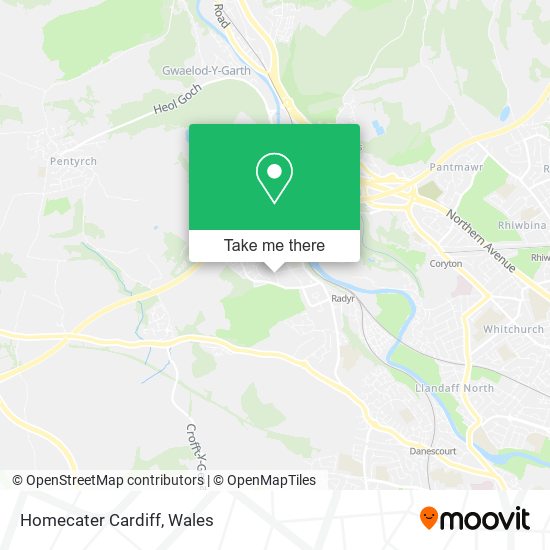 Homecater Cardiff map