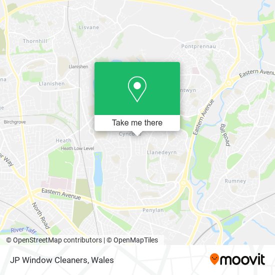 JP Window Cleaners map