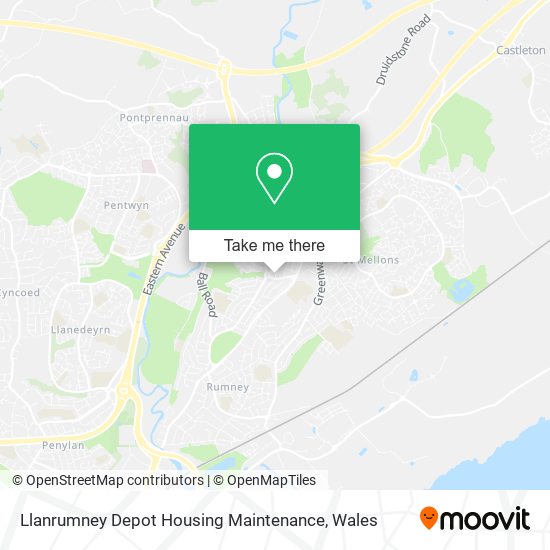Llanrumney Depot Housing Maintenance map