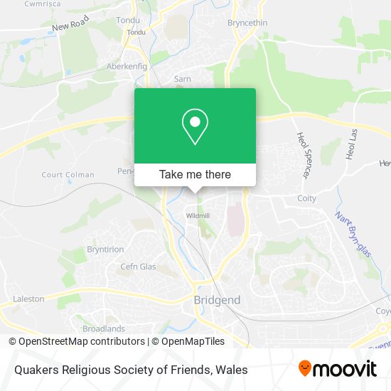 Quakers Religious Society of Friends map